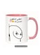 Coffee Mug Arabic "Turn Off Your Phone This Is Better for Your Friend" Gift, Funny Gift in Pink