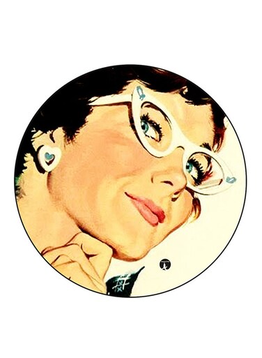 Vintage Art Printed Fridge Magnet Multicolour