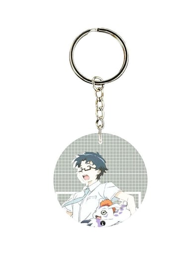 Anime Digimon Double Side Printed Keychain
