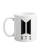 BTS Logo Printed Coffee Mug White/Black Standard