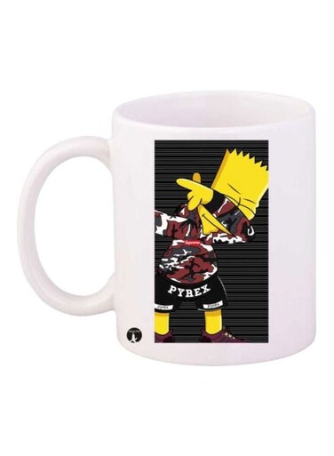 The Simpsons Printed Coffee Mug White/Black/Yellow