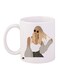 Fashion Girl Printed Coffee Mug White/Black/Brown