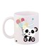 Panda Printed Coffee Mug White/Black/Pink 11ounce