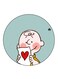 Snoopy Printed Fridge Magnet Multicolour