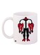 Cartoon Printed Coffee Mug White/Red/Black 11ounce