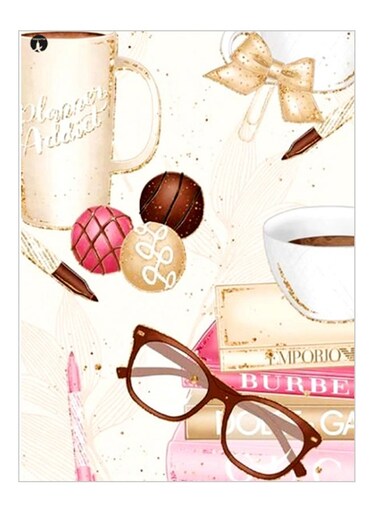 Printed Decorative Plate Multicolour 15 x 20cm