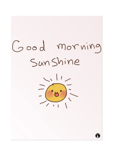 Metal Plate Of English Phrases Poster Pink/Brown