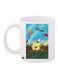 SpongeBob SquarePants Printed Coffee Mug White/Blue/Yellow 11ounce