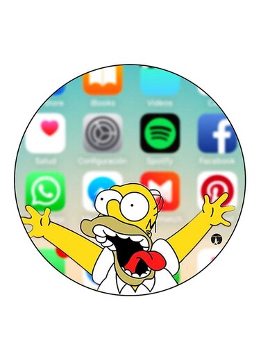 The Simpsons Printed Fridge Magnet Multicolour
