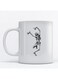 Skeleton White Background Printed Mug White/Black 9.2x7.7cm