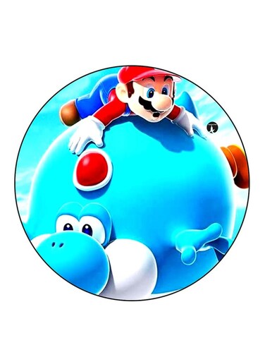 Video Game Super Mario Printed Fridge Magnet Multicolour