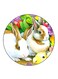 Rabbits Printed Fridge Magnet Multicolour