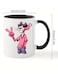 Cool Cartoon Pink Panther Ceramic Mug - Reusable, Hand Wash Only, Multipurpose Coffee Cup for Men and Women - Ideal Gift Item