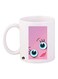 Cartoon Printed Mug White/Pink/Blue