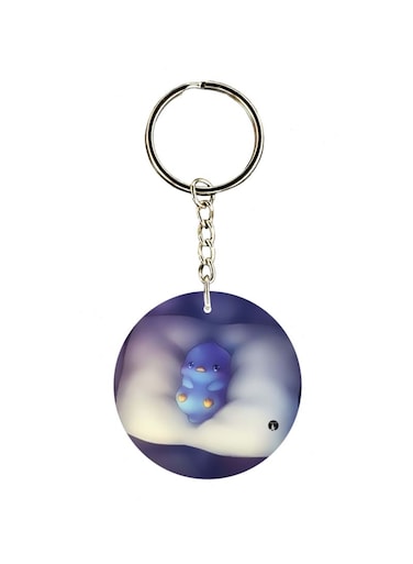 Cartoon Printed Single Sided Keychain