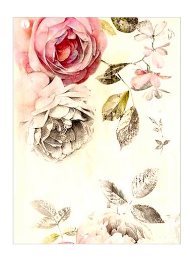 Printed Decorative Plate Multicolour 15 x 20cm