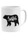 Sister Bear Silhouette Mug White/Black