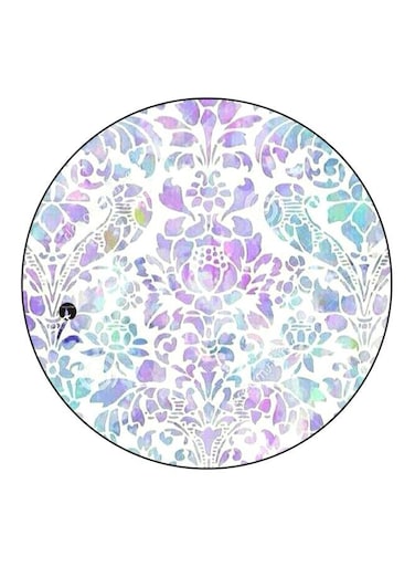 Floral Printed Fridge Magnet Purple/White/Blue 5.5cm