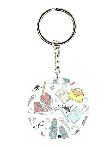 Random Things Double Side Printed Keychain
