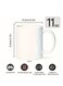 1pc CozyCup 11oz Ceramic Coffee Mug, Work Bestie Double-Sided Print, Microwave Safe, Leakproof, Reusable, with Hand Wash, for All-Season Gift