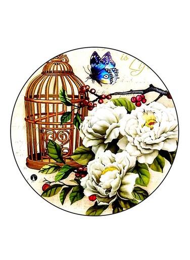 Flowers Printed Fridge Magnet Multicolour