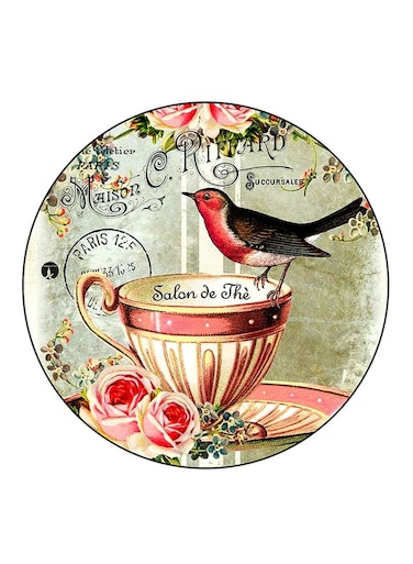 Vintage Art Printed Fridge Magnet Multicolour