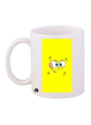 Spongebob Printed Mug White/Yellow