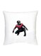 The Flash Printed Decorative Cushion White/Black/Red 16x16inch