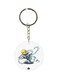 Double Sided Anime Hunter X Printed Keychain White/Blue/Silver