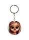 Cartoon Girl Printed Keychain