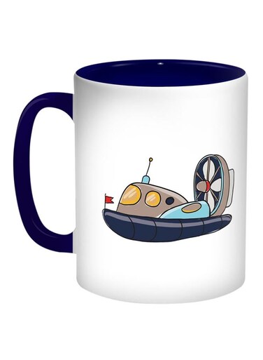 Submarine Printed Coffee Mug Blue/Grey/White