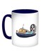 Submarine Printed Coffee Mug Blue/Grey/White