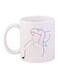 Cartoon Printed Coffee Mug White/Brown 11ounce