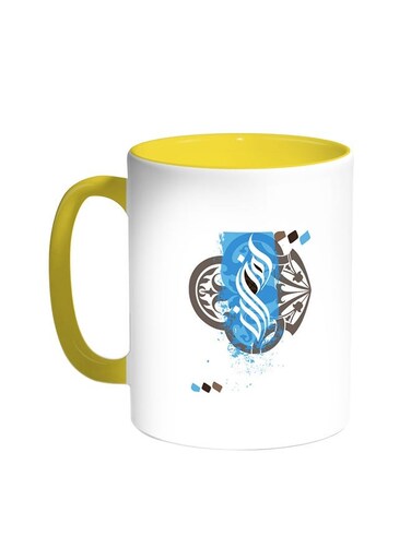 Ramadan Kareem Printed Coffee Mug Yellow/White 11ounce