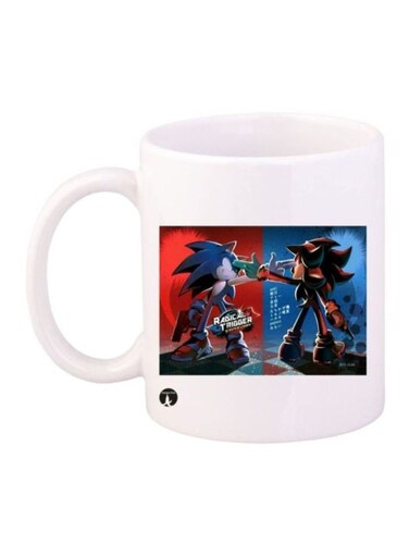 Sonic Printed Mug White/Red/Blue
