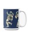 Premium Printed Ceramic Coffee Mug White/Blue 350ml