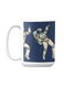 Premium Printed Ceramic Coffee Mug White/Blue 350ml