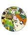 Anime Hamtaro Theme Printed Fridge Magnet Green/Orange/Beige