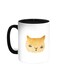 Cat Printed Coffee Mug Black/White 11ounce