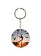 Sunset With Bird Printed Keychain