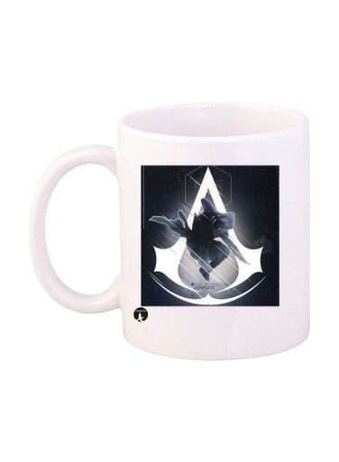 Assassin's Creed Video Game Printed Mug White/Black Standard Size