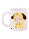 Cartoon Printed Coffee Mug White/Yellow/Beige 11ounce
