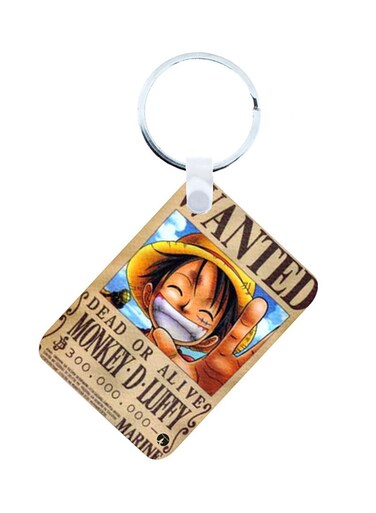 The 2-In-1 One Piece Printed Keychain And Necklace Beige/Brown/Blue