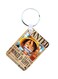 The 2-In-1 One Piece Printed Keychain And Necklace Beige/Brown/Blue