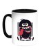 Beast Mode Printed Coffee Mug Black/White/Red