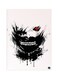 Anime Tokyo Ghoul Metal Plate Poster Light Pink/Black/Red 15x20cm