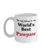 World's Best Pawpaw Printed Coffee Mug White/Black/Red
