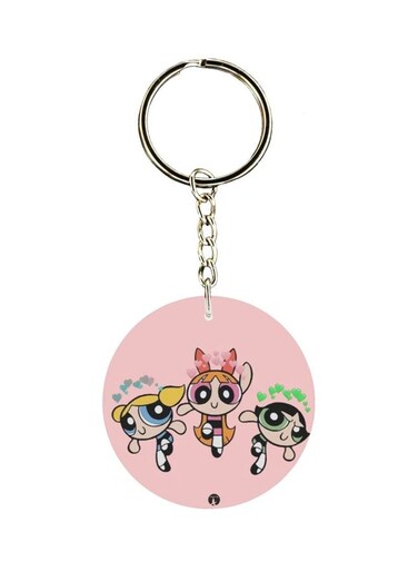 Cartoon Printed Single Sided Keychain