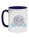 Moon And Clouds Printed Coffee Mug White/Blue/Grey 325ml