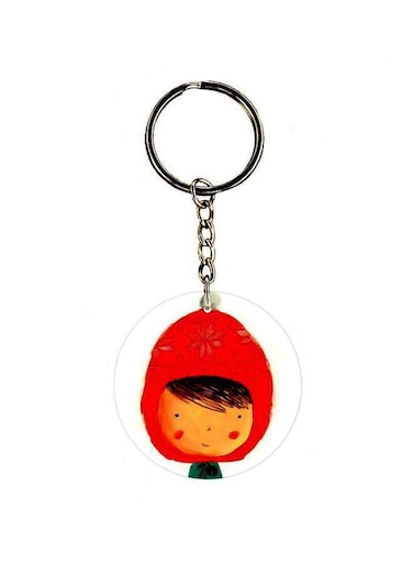 Cartoon Themed Single Sided Keychain